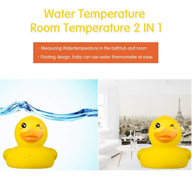BH Baby Thermometer, The Infant Baby Bath Floating Toy Safety Temperature Thermometer (Winking Duck) - Image 4